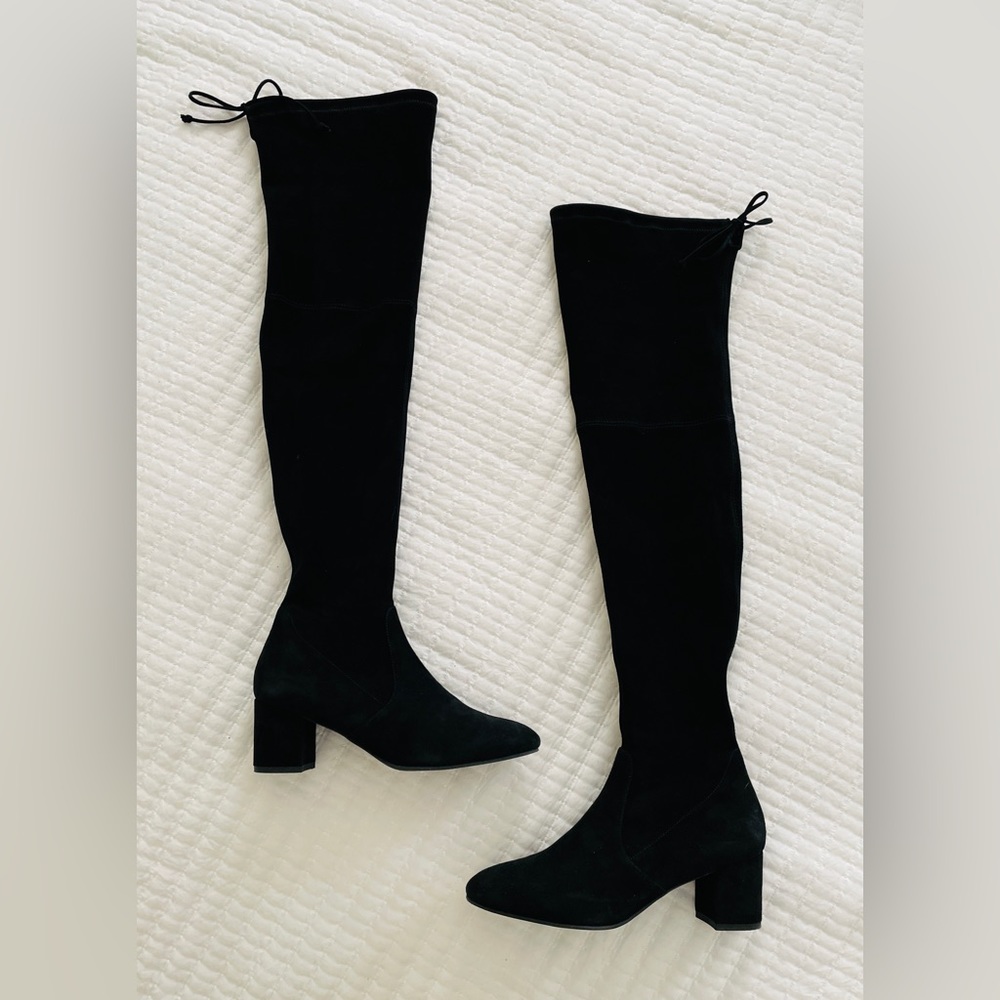 Stuart Weitzman Genna Suede Over-the-Knee Boots